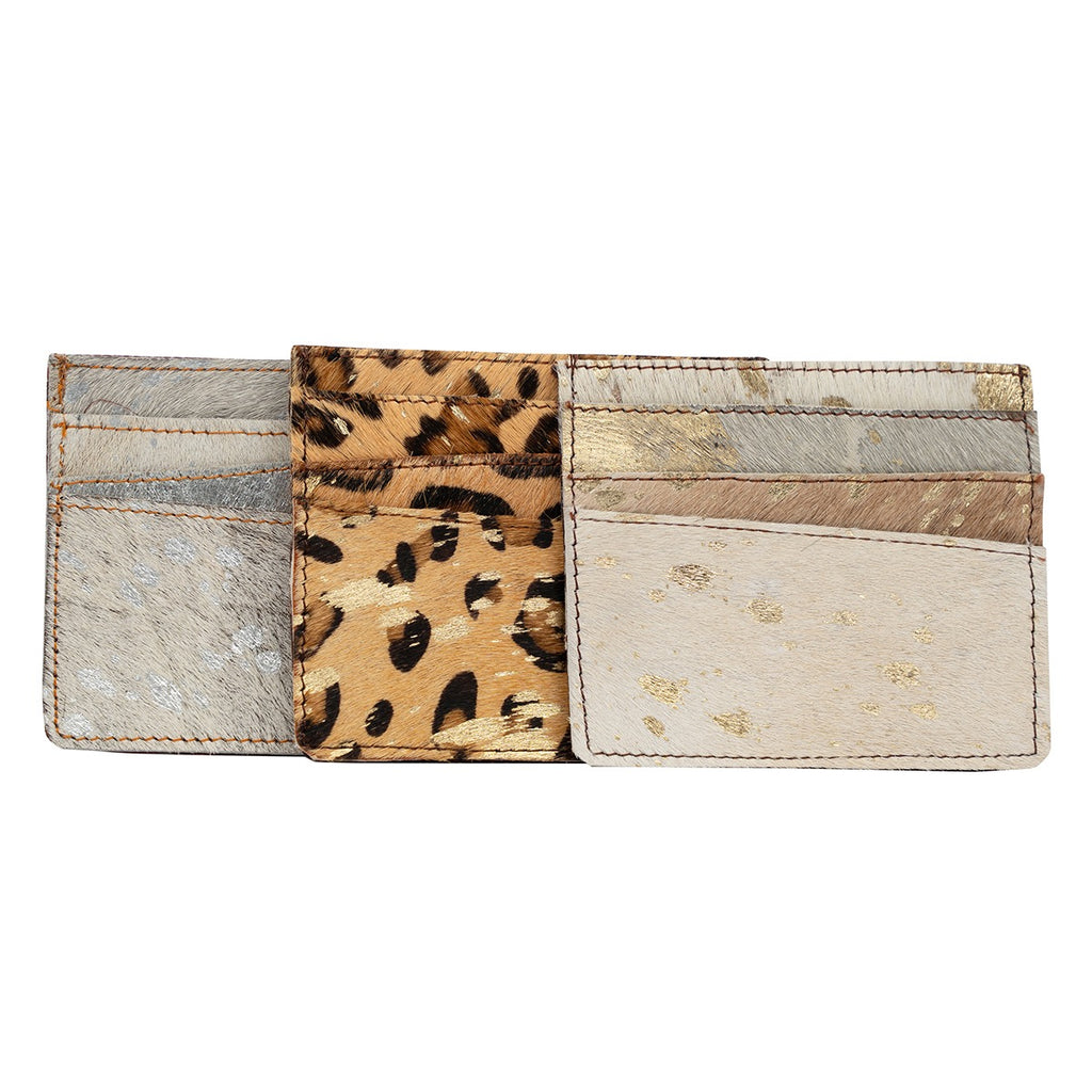 Natural Cowhide Credit Card Wallet