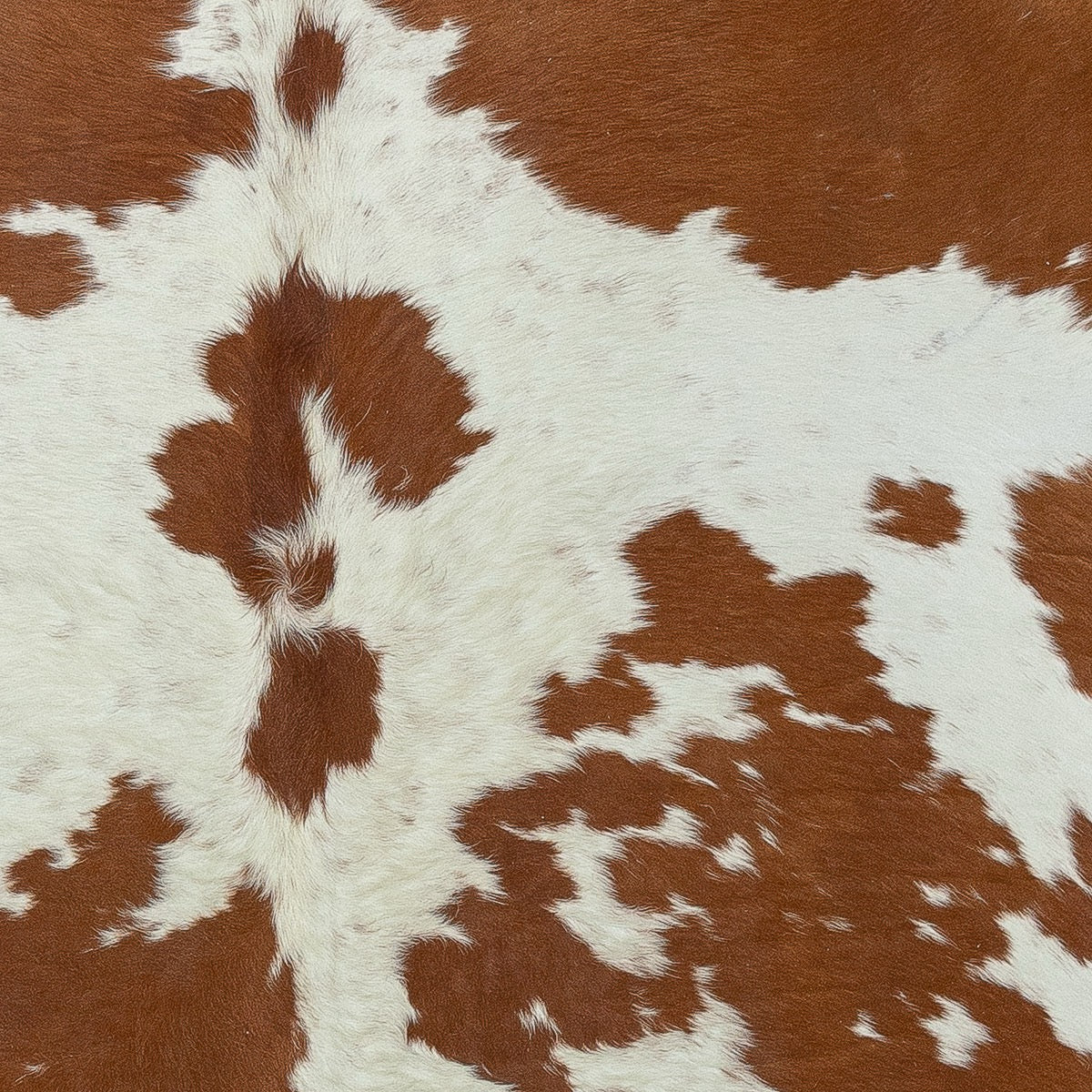 Natural Brown and White Cloudy Cowhide Medium