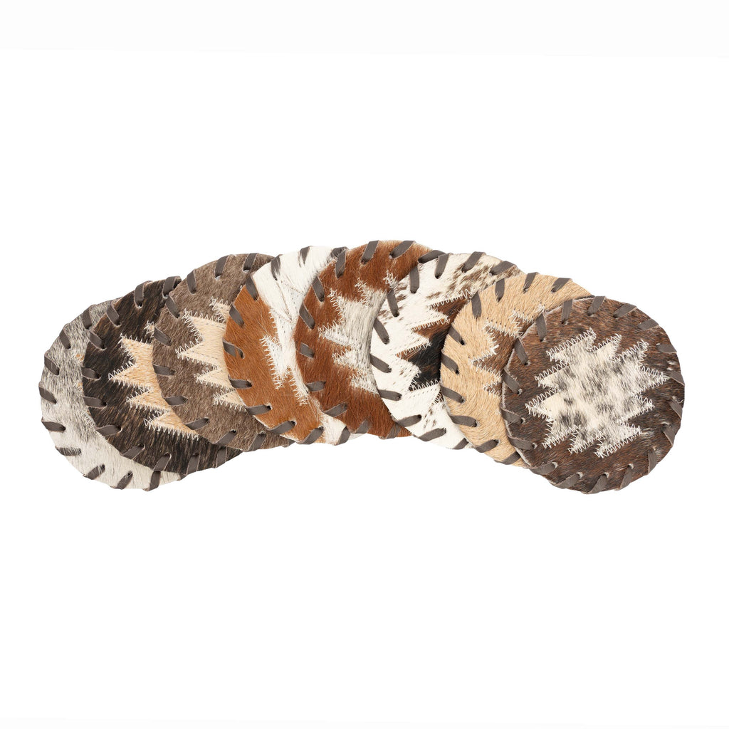 Natural Cowhide Coasters