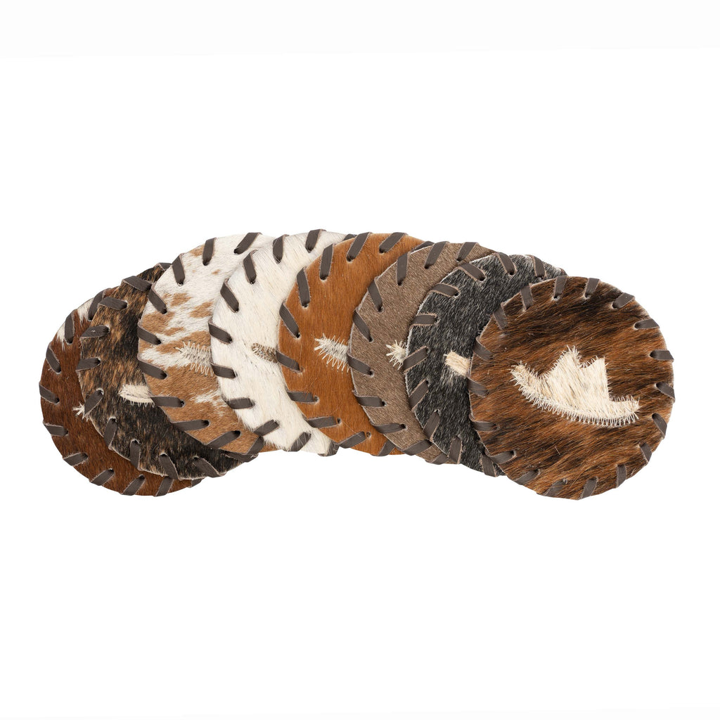 Natural Cowhide Coasters