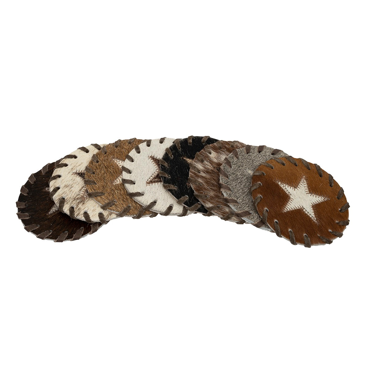 Natural Cowhide Coasters