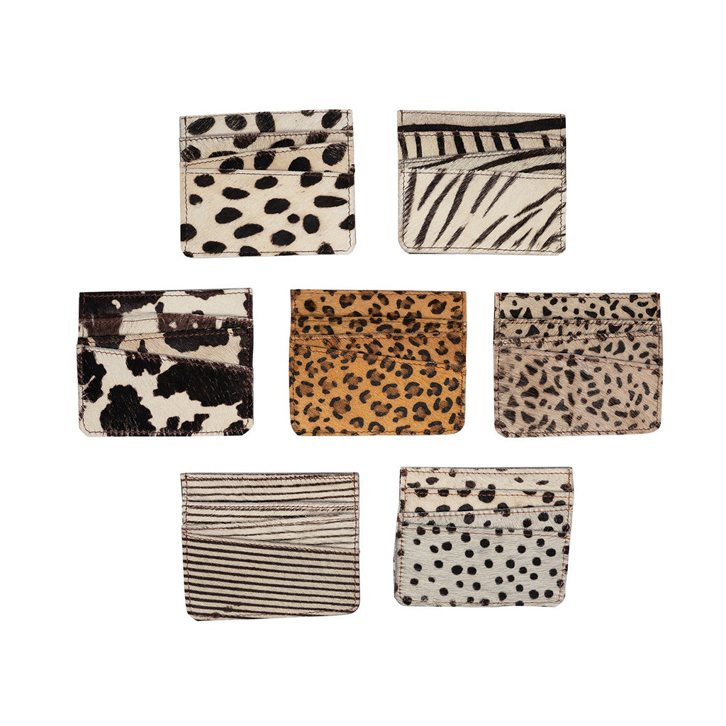 Natural Cowhide Credit Card Wallet
