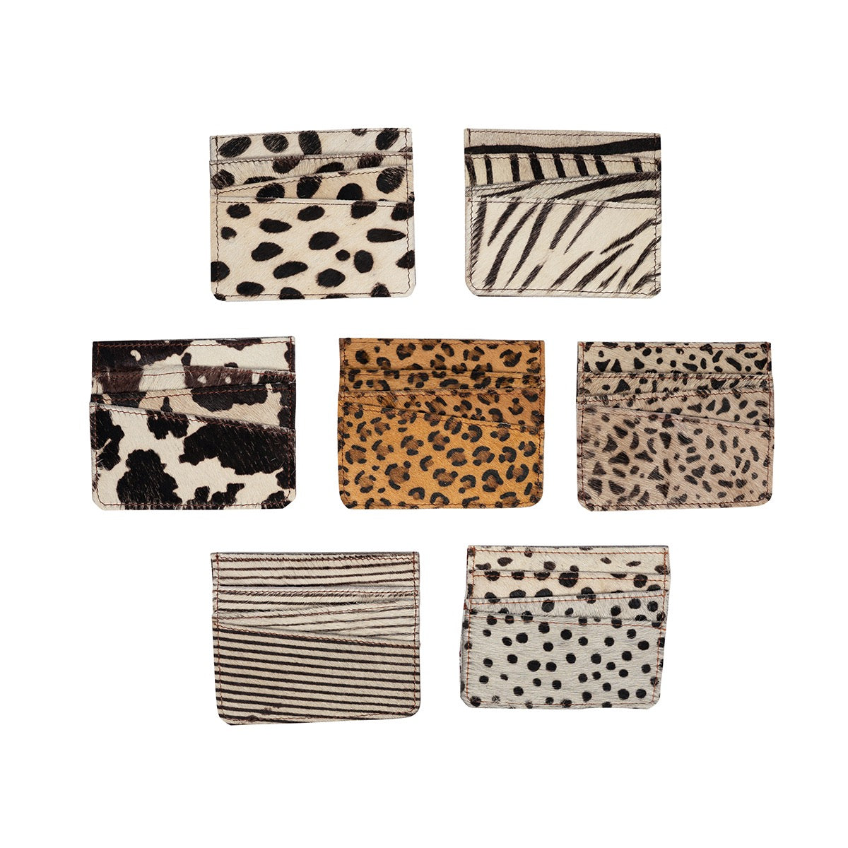 Natural Cowhide Credit Card Wallet