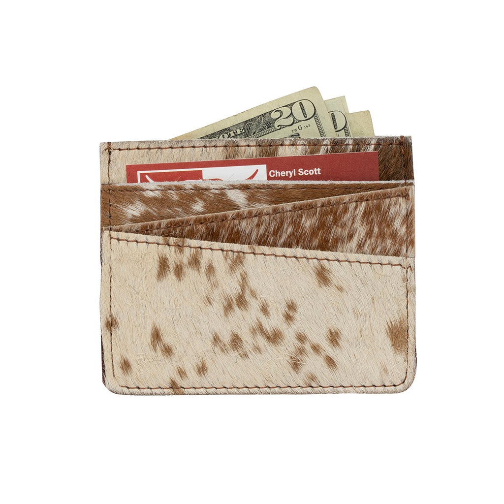 Natural Cowhide Credit Card Wallet