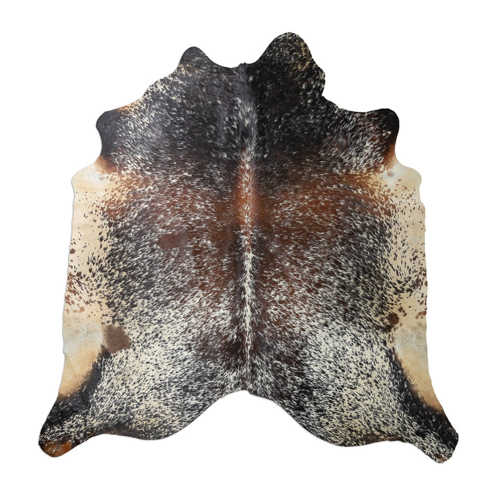 Natural Large Tricolor Speckled Cowhide